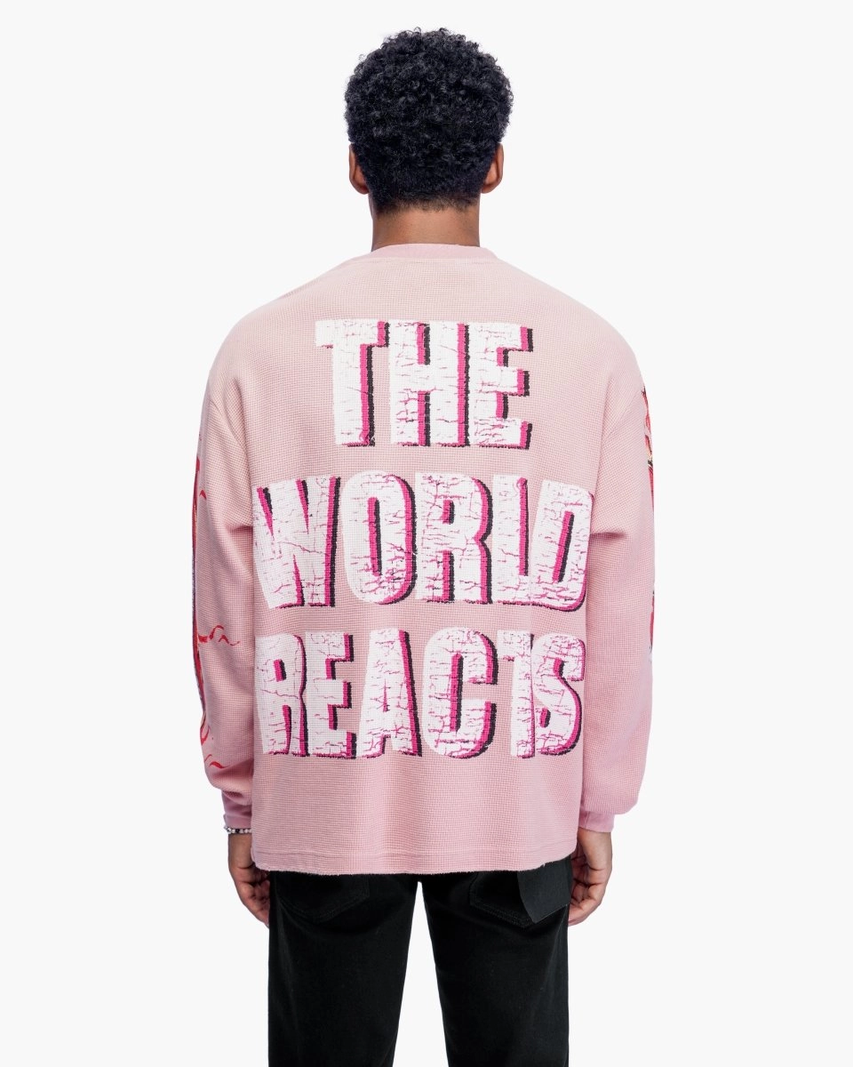 Risky Pink Thermal Crewneck