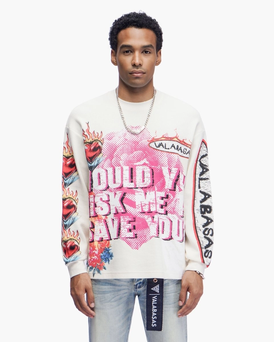 Risky Cream Thermal Crewneck